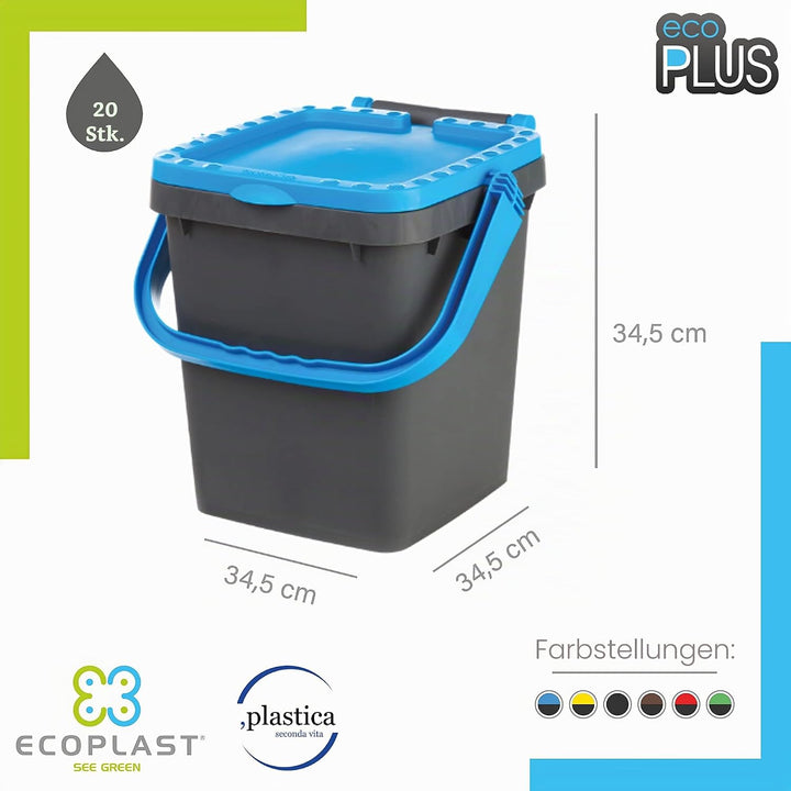 Mülleimer ECOPLUS 20 Liter gelb ECP20