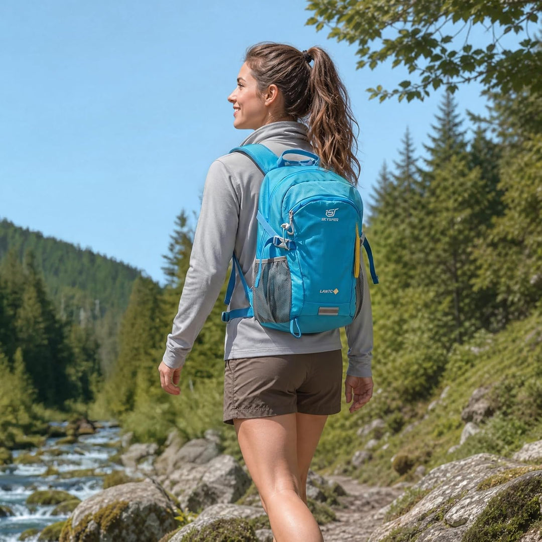 SKYSPER LANTC 20 Leicht Wanderrucksack 20L Klein Rucksack mit Rückenbelüftung Trekkingrucksack aus a
