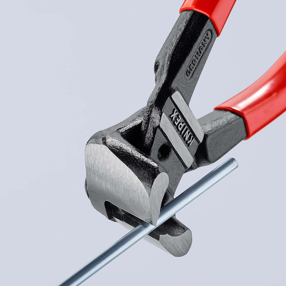 Knipex Bolzen-Vornschneider hochübersetzt schwarz atramentiert, mit Kunststoff überzogen 200 mm 61 0