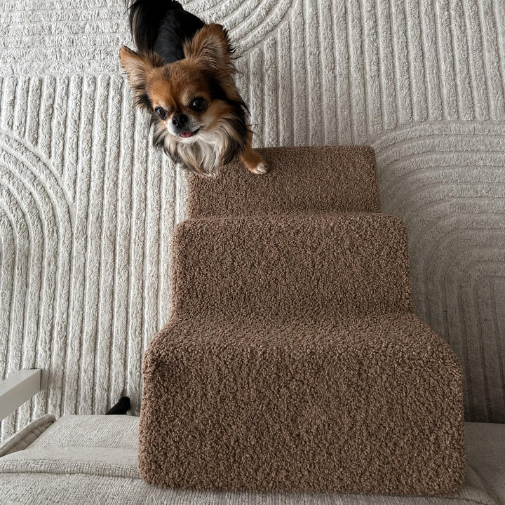 Sofatreppe für Hunde und Katzen – Hundetreppe für Bett &amp; Sofa – 3- oder 4-stufig, rutschfest &amp; wasch