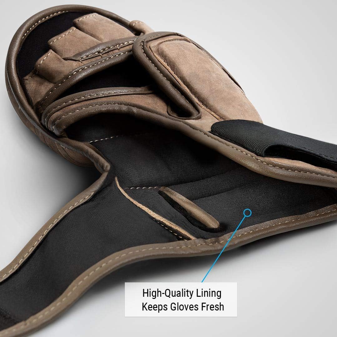 Hayabusa T3 LX 7oz Hybrid-Handschuhe aus Leder Ideal für Kampf S Braun, S Braun