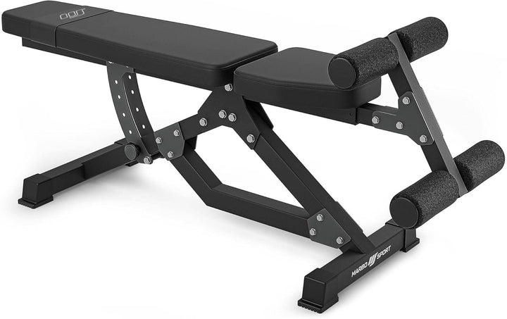 Marbo Sport Bauchtrainer MS-L110 2.0, Neigungsverstellung der Rückenlehne, Verstellbare Beinstütze,