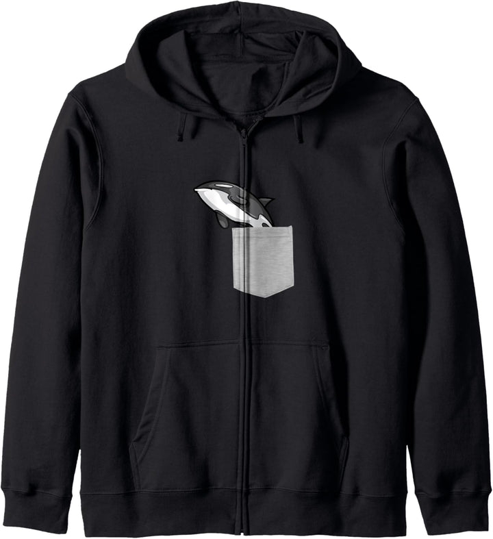 Animal in Your Pocket Orca Killer Whale Kapuzenjacke