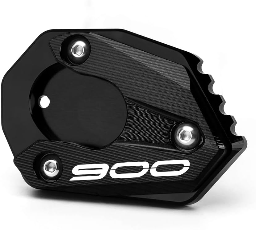 Modeer Kompatibel mit Z900 2017-2025 Motorrad CNC-Stütze Verlängerungsplatte Ständer Seitenständer P
