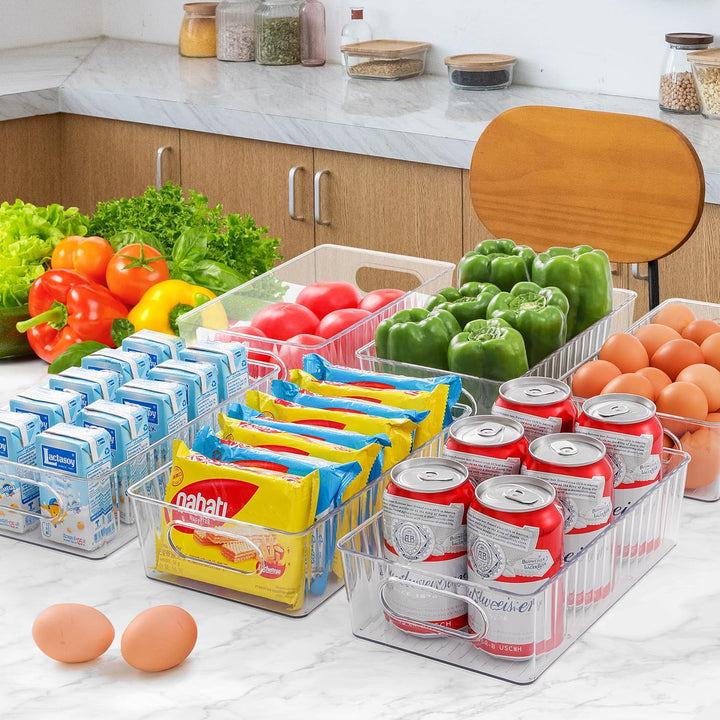 Kühlschrank Organizer 6er Set (6 Gross) - BPA Free, Küche Aufbewahrung & Organisation, Fridge Organi