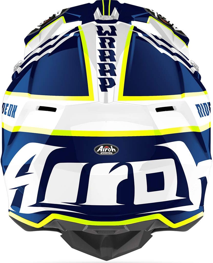 Airoh Motocross-Helm Wraap Broken/Anthracite/Matt Blau M, Blau M