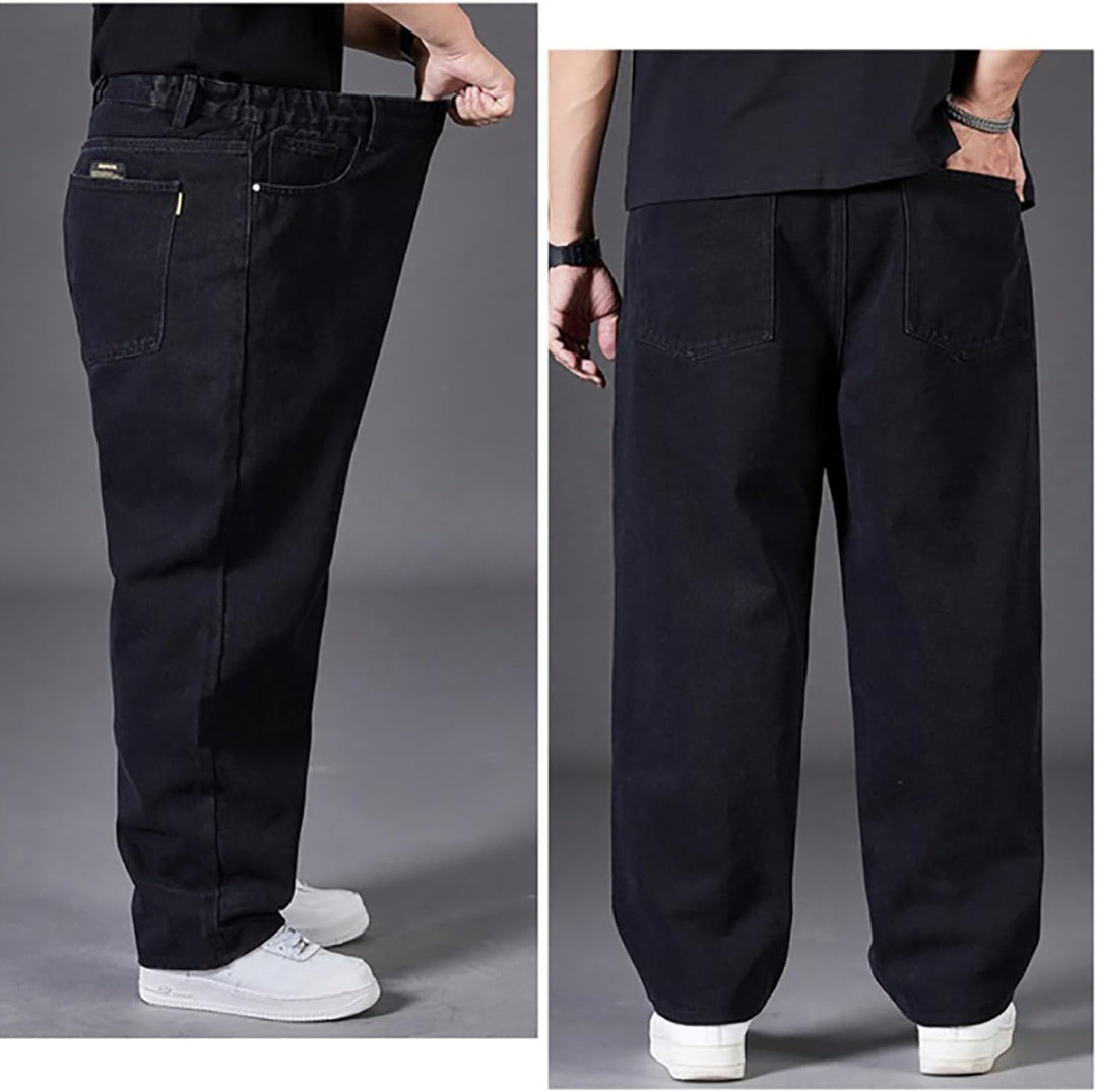 Generisch Jeanshose Herren Baggy, Herren Freizeithose Lang Mit Gummizug, Jeans Very Grosse Grössen S