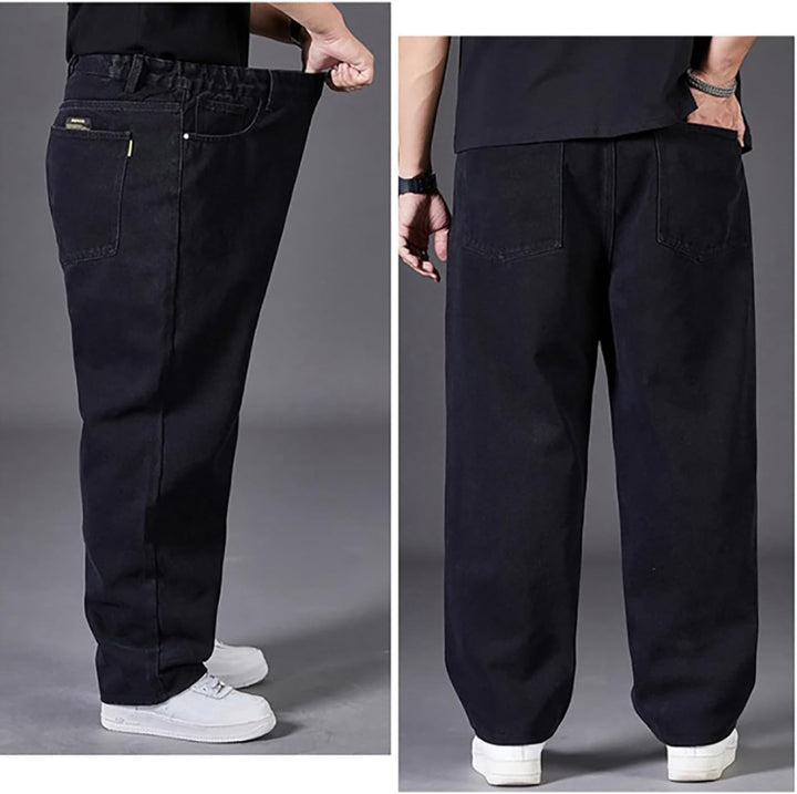 Generisch Jeanshose Herren Baggy, Herren Freizeithose Lang Mit Gummizug, Jeans Very Grosse Grössen S