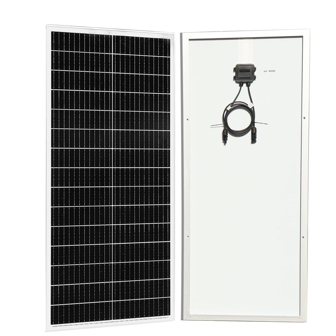 100W Solarpanel Kit Solar Set 12V, Monokristallines Solarmodul+20A 12V/24V Solarladeregler+Solarkabe