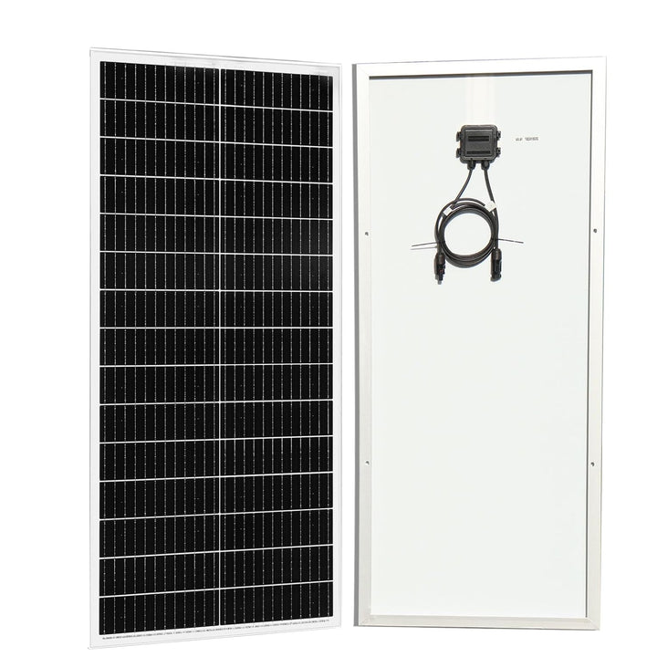 100W Solarpanel Kit Solar Set 12V, Monokristallines Solarmodul+20A 12V/24V Solarladeregler+Solarkabe