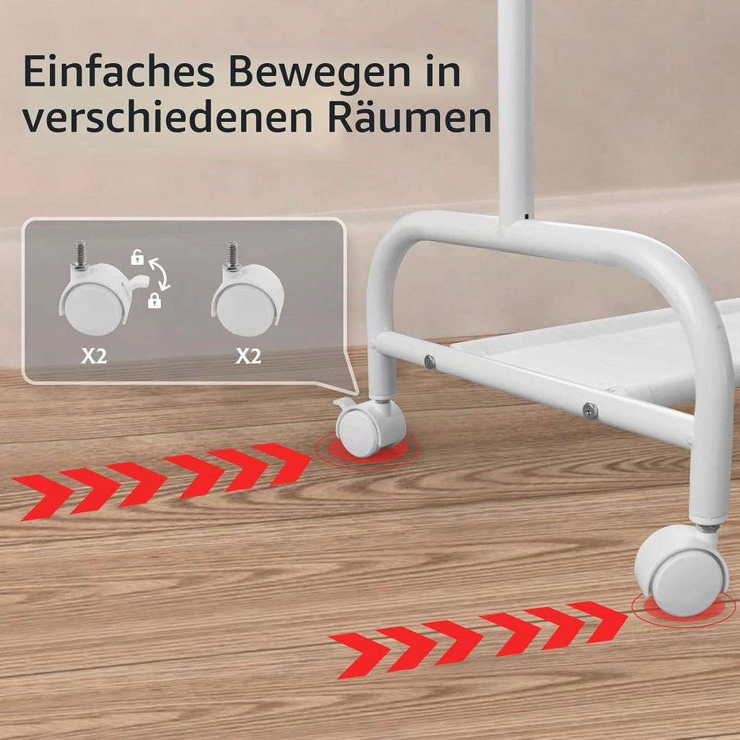 YGJT Kinder Kleiderständer, Garderobe mit Ablage &amp; Kleiderstange für Kinderzimmer, Mädchenzimmer &amp; S
