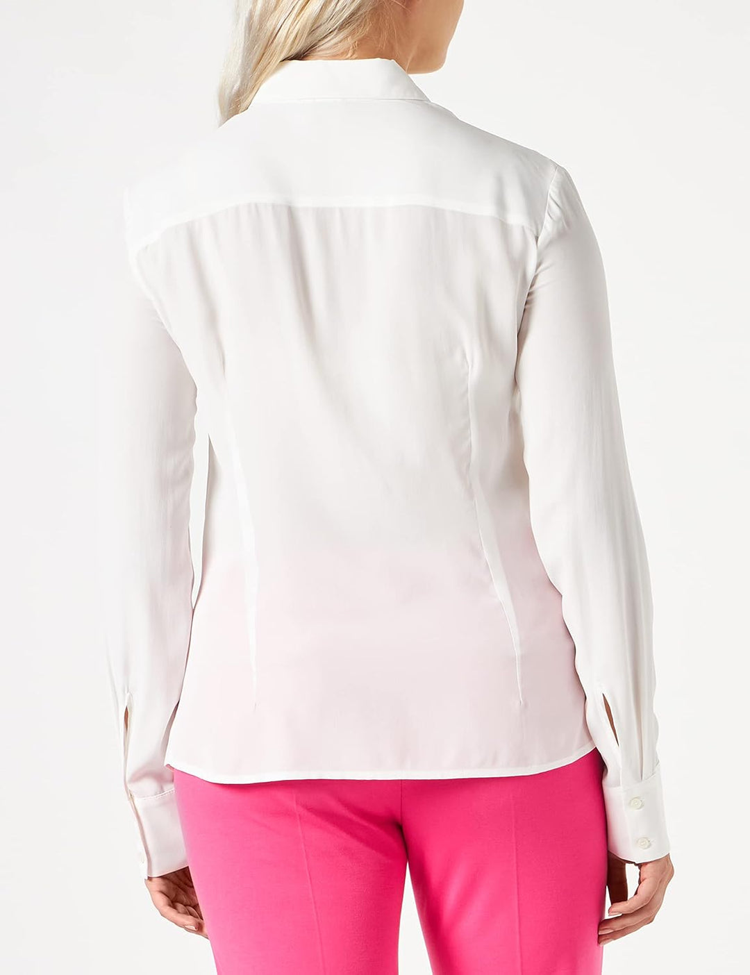 Pinko Damen Claudie Camicia Crepe De Chine Bluse 46N Z05_bianco-biancaneve, 46N Z05_bianco-biancanev