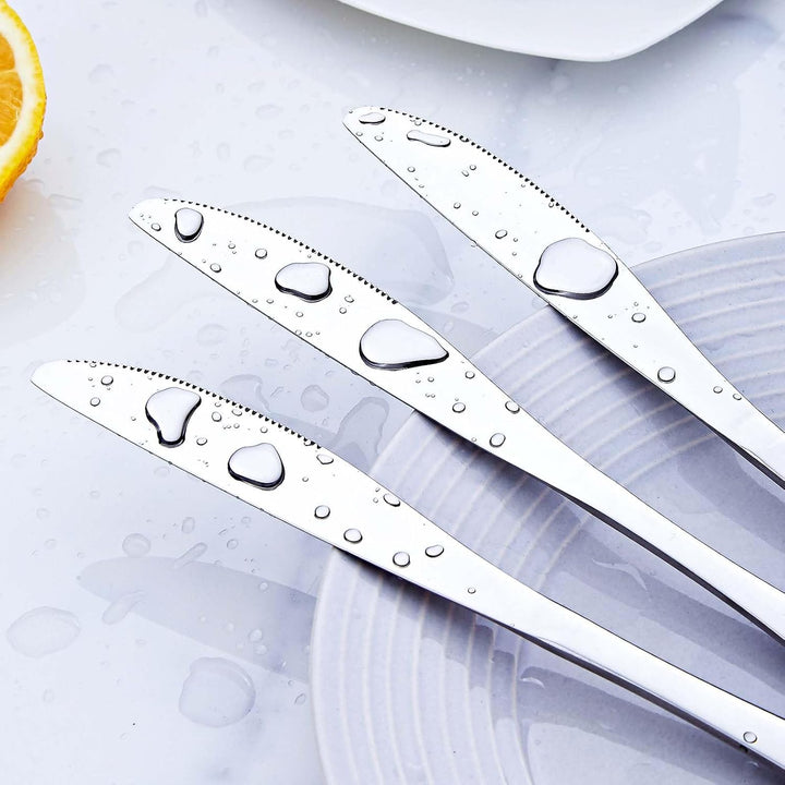 36 Stück Messer und Gabelsets, PionStar Besteck Set 18 Personen, Gabeln 18 Stück/Tafelmesser 18 Stüc