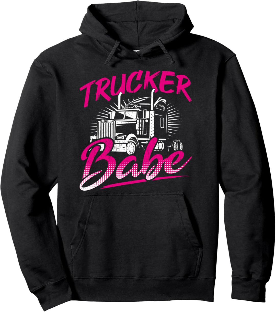 Einzigartiges Trucker Mama Geschenk Lkw-Fahrerin Frauen Pullover Hoodie