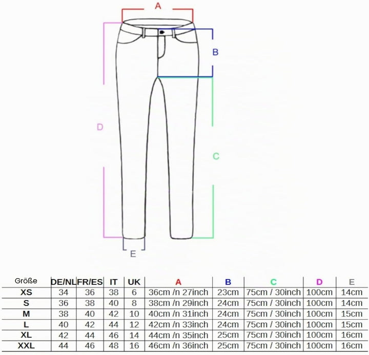 Fraternel Chino Damenhose Stoffhose normal Waist XS Dunkelblau, XS Dunkelblau