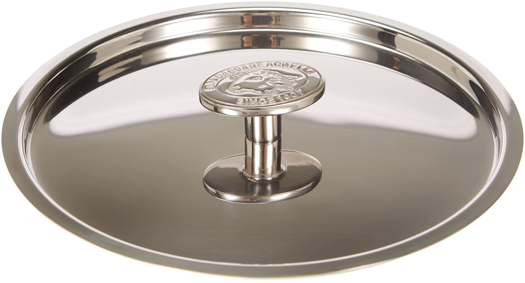 Pentole Agnelli Deckel mit Steg, Aluminium 20 cm Stahl, 20 cm