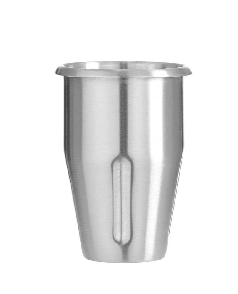 HENDI Mischbecher, für HENDI Getränkemixer, Ersatzbecher, Edelstahlbecher, 0,5L, ø113x(H)160mm, Edel