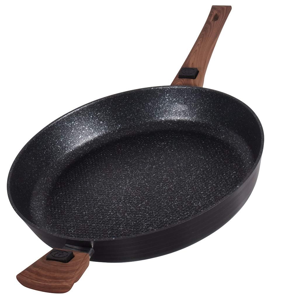 Durandal Légende Bratpfanne 32 cm – Beschichtete Aluguss Pfanne mit abnehmbarem Griff – Ofenfeste Pf
