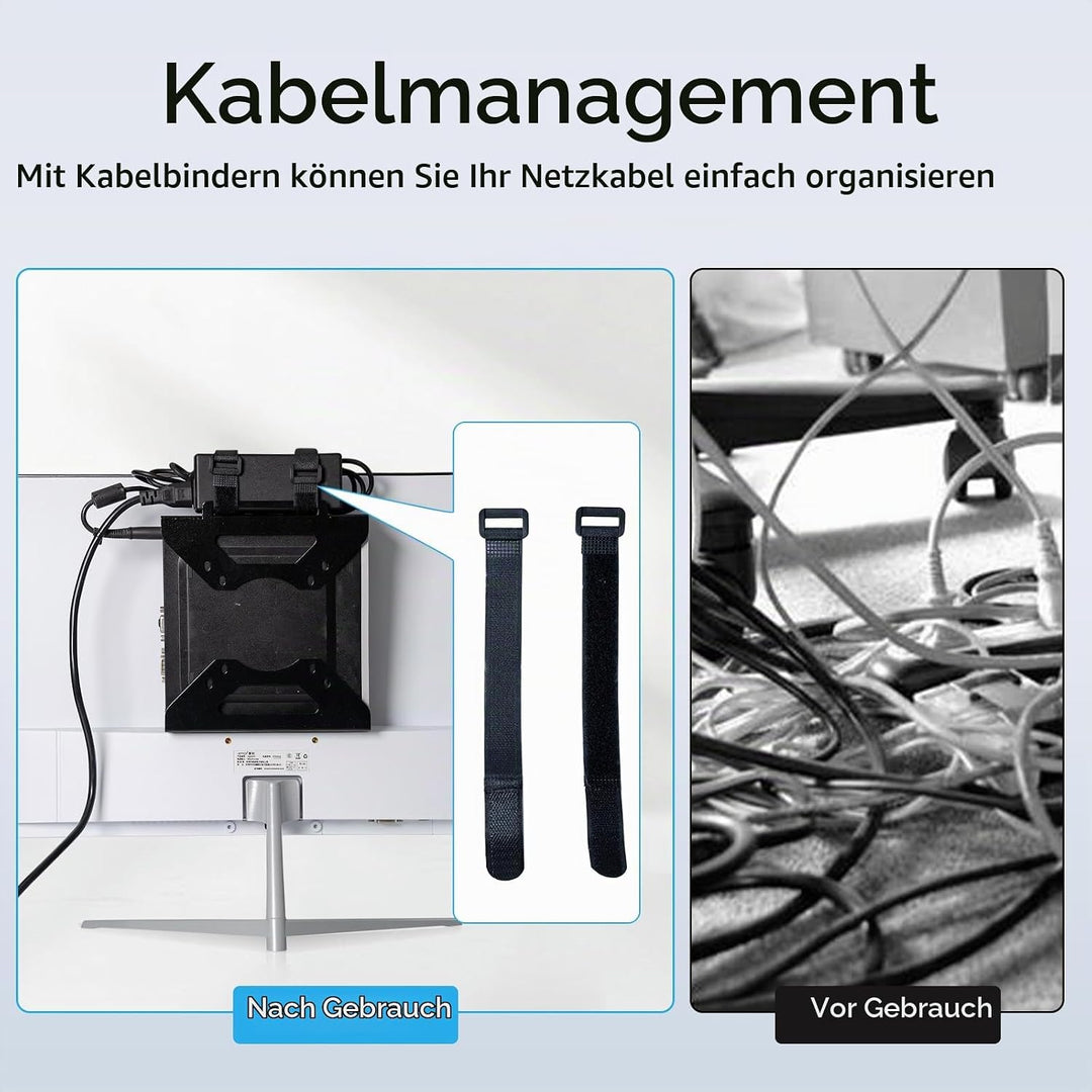 Shinar Metall halter Kompatibel mit Dell Mini-PC-Halterung Montagebügel Form Factor Gehäuse, VESA-Ha