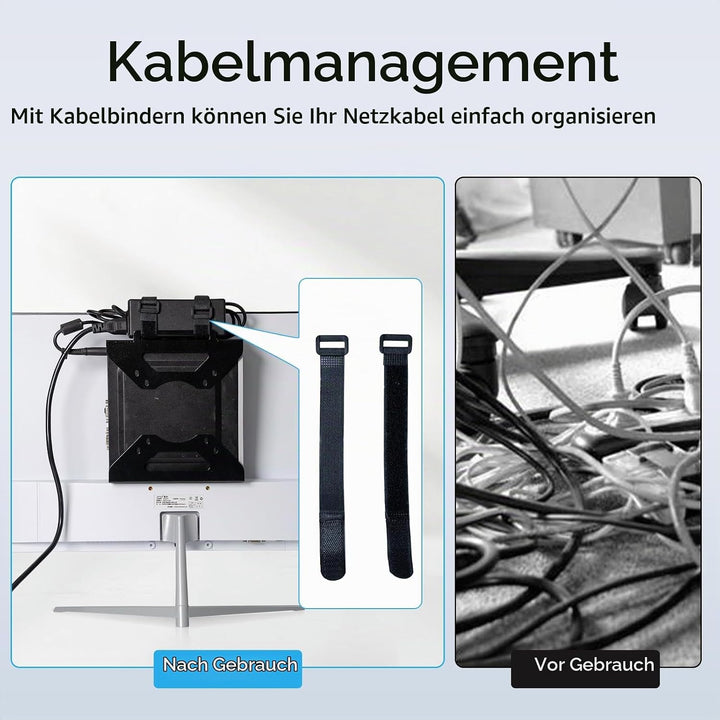 Shinar Metall halter Kompatibel mit Dell Mini-PC-Halterung Montagebügel Form Factor Gehäuse, VESA-Ha