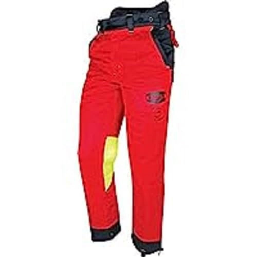 Solidur AUPARE-S Pantalon Authentic Rot Klasse 1 Typ A Kettensägenschutzhose, 100% Polyester, Grösse