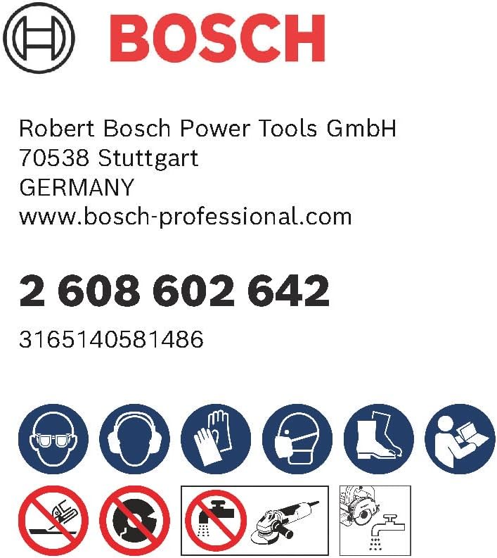 Bosch Professional Diamanttrennscheibe (für extrem hartes Gestein, Ø: 125 mm, Zubehör für Winkelschl