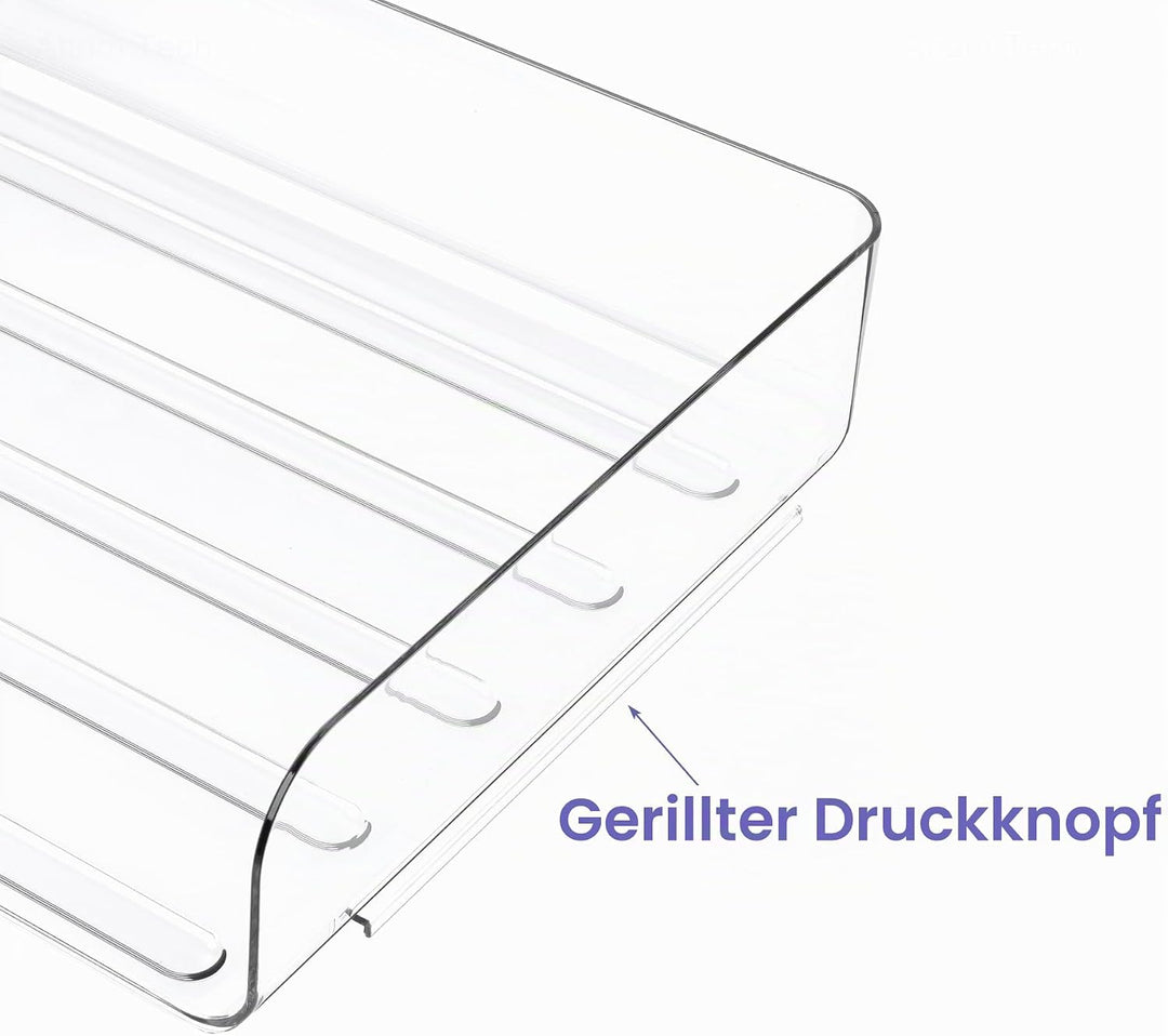 Tomorotec Schreibtisch-Briefablage-Set, A4-Grösse, transparent, PET, stapelbar, Dokumenten-Organizer