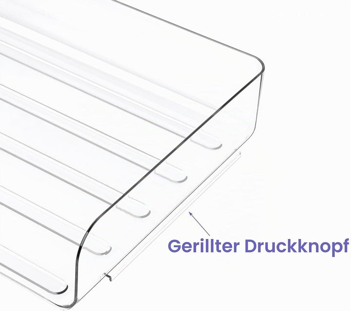 Tomorotec Schreibtisch-Briefablage-Set, A4-Grösse, transparent, PET, stapelbar, Dokumenten-Organizer