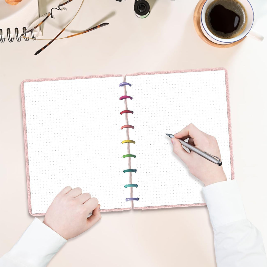 Nachfüllpapier in klassischer Grösse, mit 9 Disc-Disc, vorgestanzte Happy Planner Einlagen, 100 Blat
