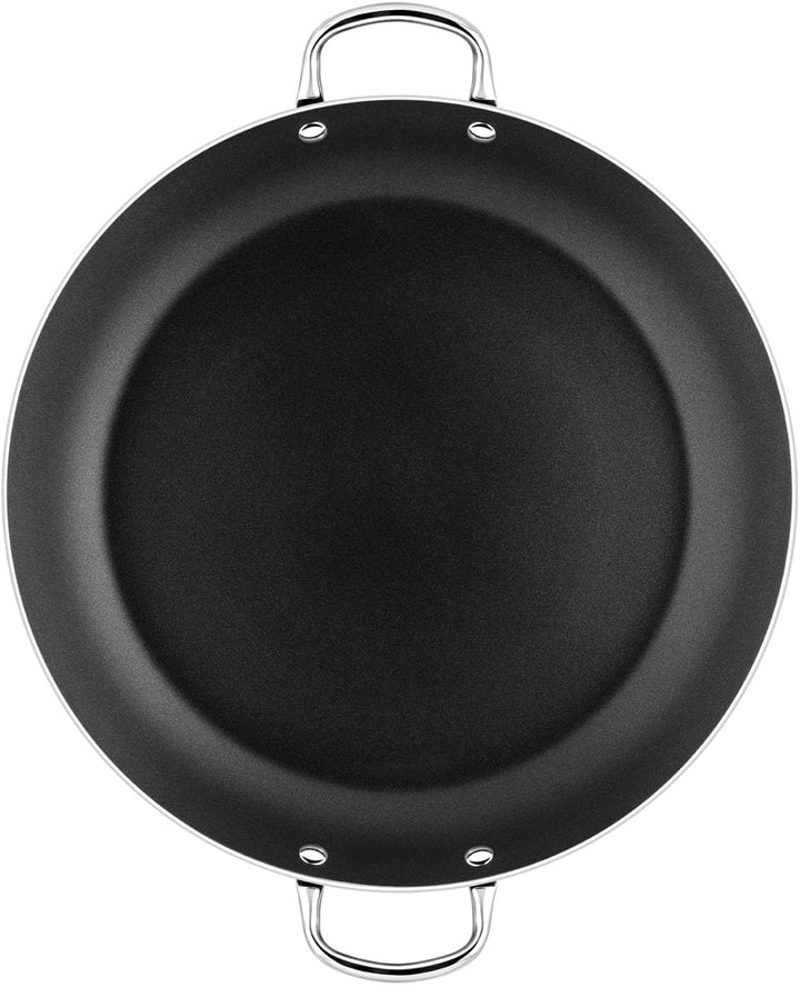 Monix Resistent Plus - Paella-Pfanne aus Aluminium mit Antihaftbeschichtung, 34 cm, geeignet für all