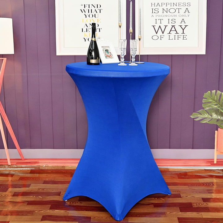 3er-Set Stretch Stehtisch Husse für Bistrotisch Ø 80-85 cm Elegante,Verstärkung im Fussbereich,40°C