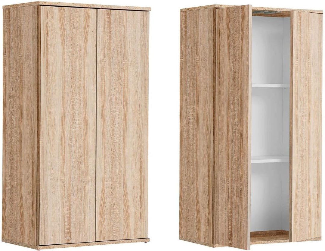 mokebo Mehrzweckschrank Büroschrank 'Der Schlanke' (60x110 cm) aus Holz schmaler Aktenschrank oder H