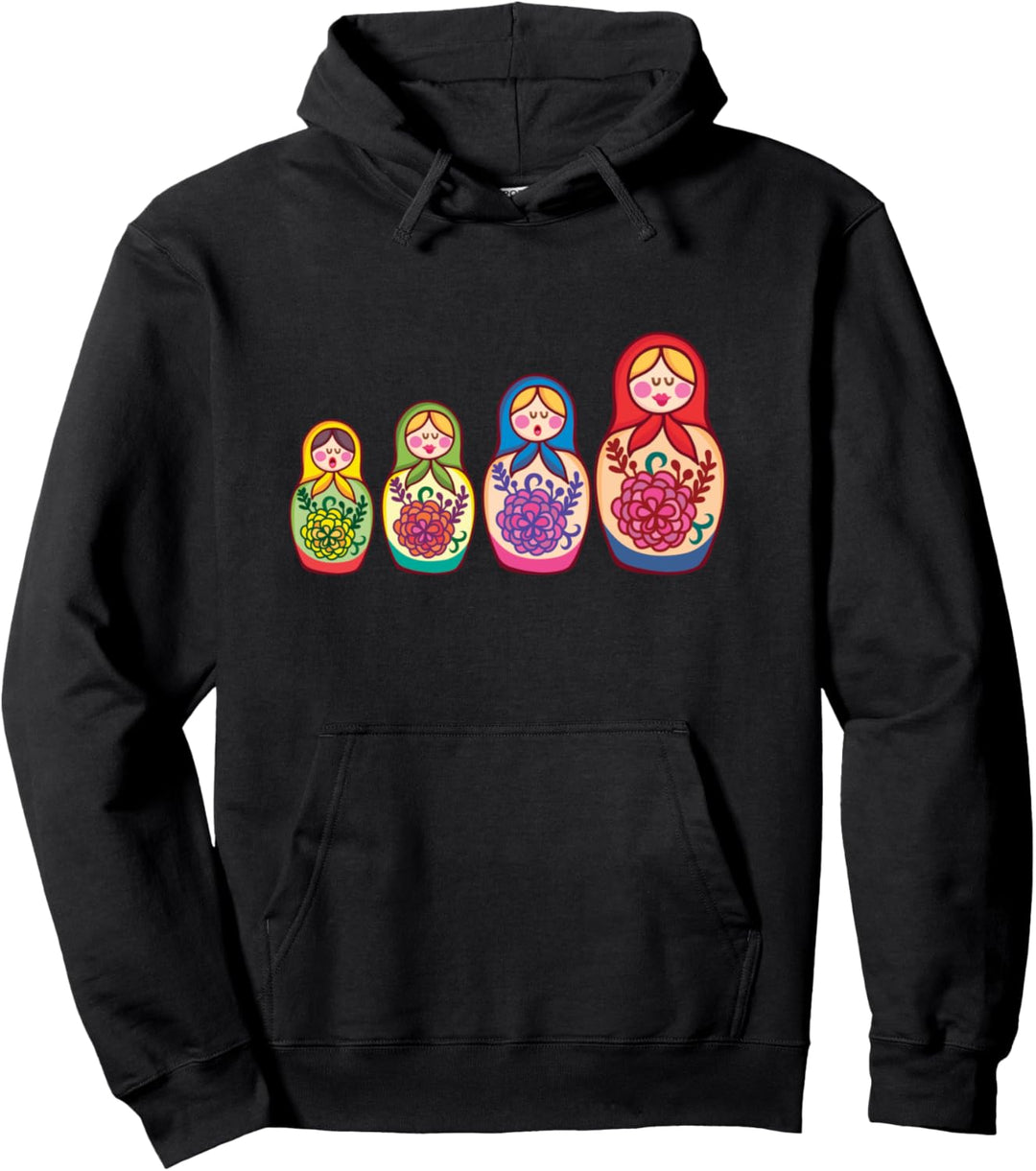 Matryoschka Babuschka Puppe Russland Russia Matrjoschka Pullover Hoodie
