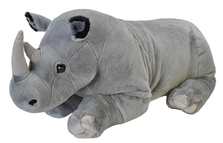 Wild Republic 19330 Jumbo Plüsch Nashorn Rhinozeros, grosses Kuscheltier, Plüschtier, Cuddlekins, 76