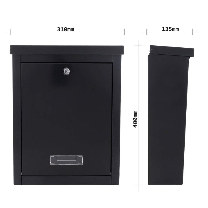 Rottner Briefkasten Brighton Schwarz