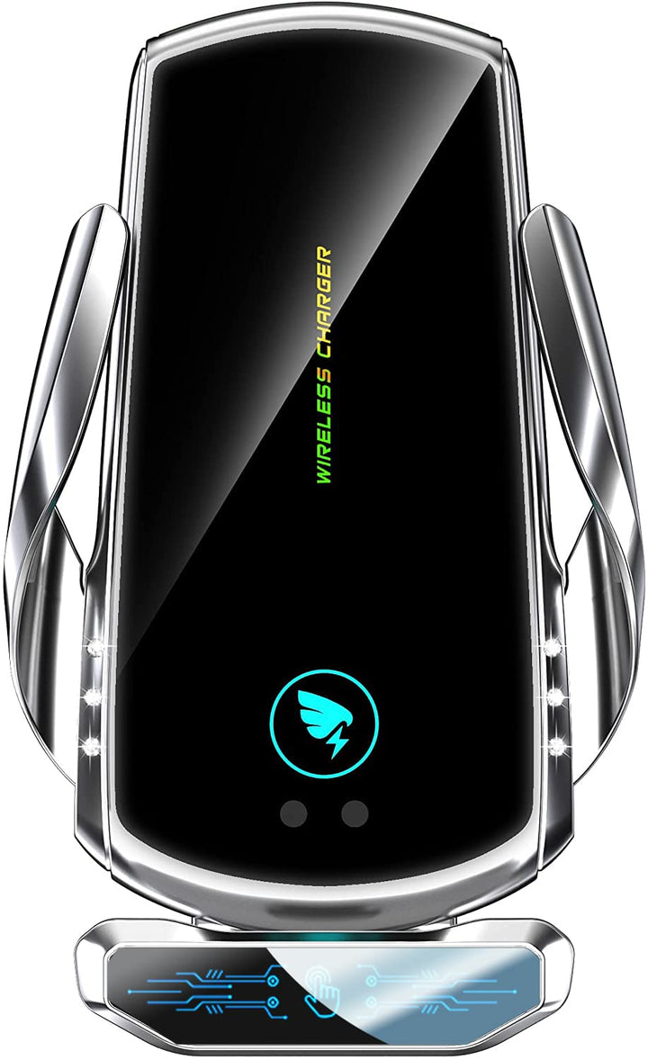 AmazeFan Kabelloses Autoladegerät 15W Qi-Ladegerät Schnellladegerät Touchscreen für iPhone Samsung H