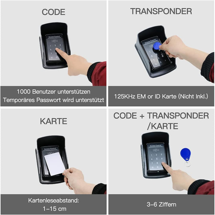 TOPENS TC175P Kabelgebundene Zugangskontrolle mit digitaler Tastatur für Sicherheitssystem PIN Codes