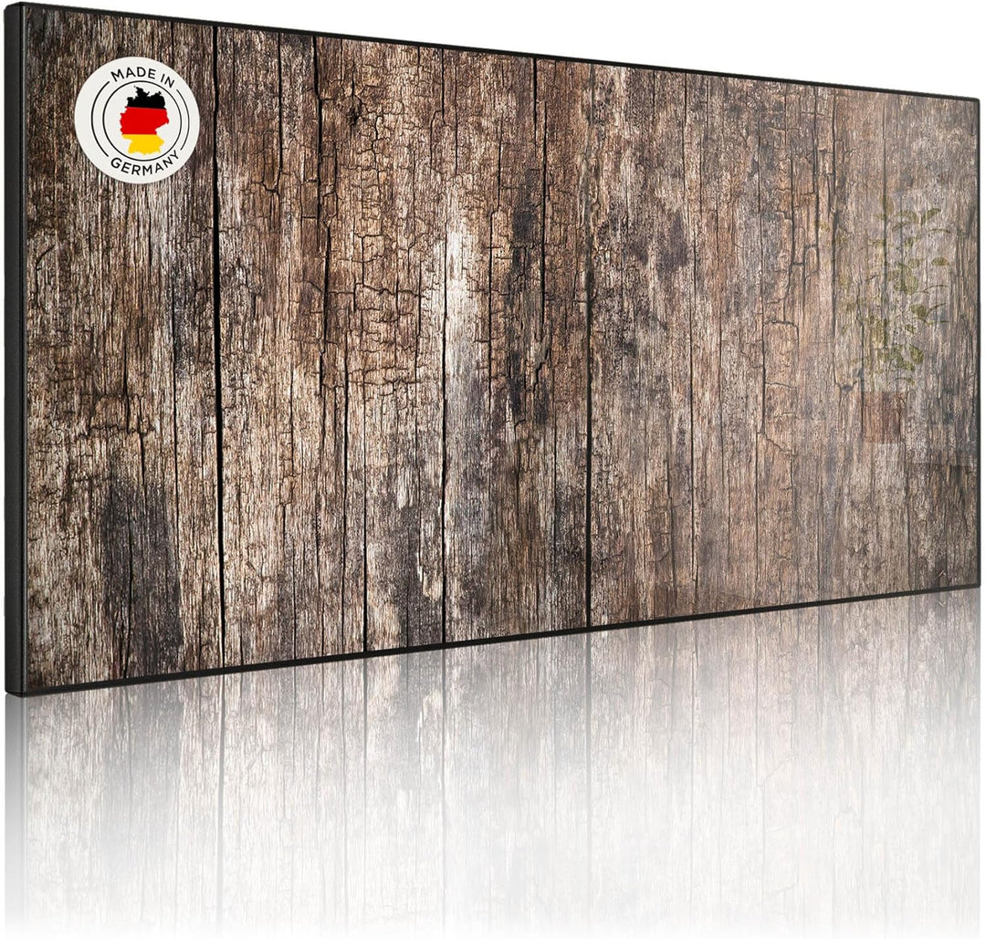 banjado Magnettafel schwarz 78 x 37cm / Magnetwand Metall/Magnetpinnwand als Memoboard/Pinnwand Magn