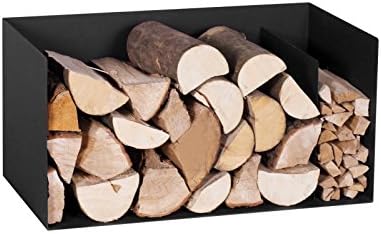 Magnus Kaminholzregal, Brennholzregal, Holzkorb, Regal, R126 schwarz