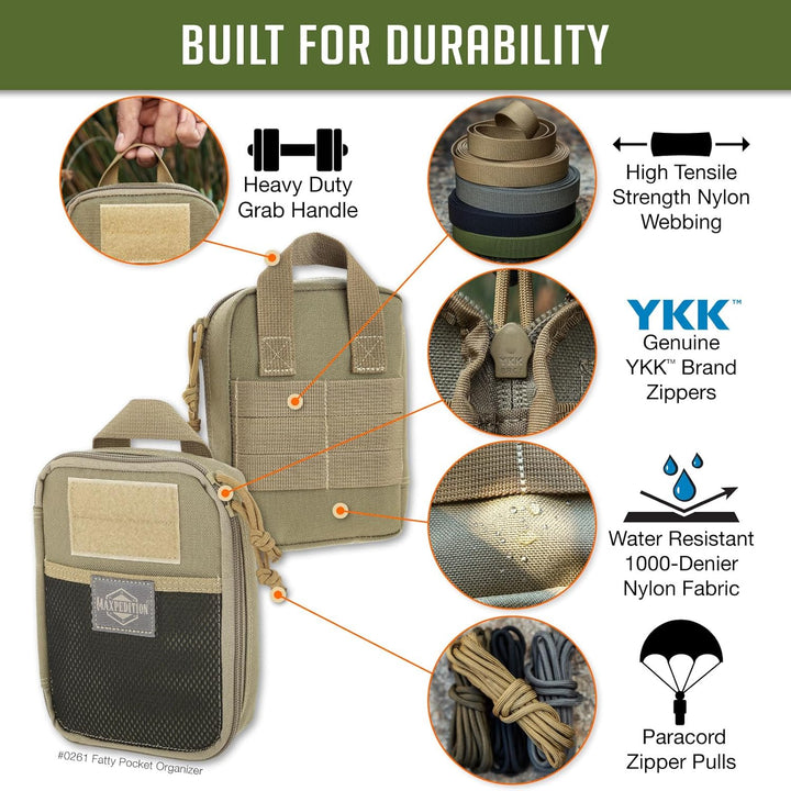 Maxpedition Fatty Pocket Organizer Tasche, Khaki, Einheitsgrösse, Khaki