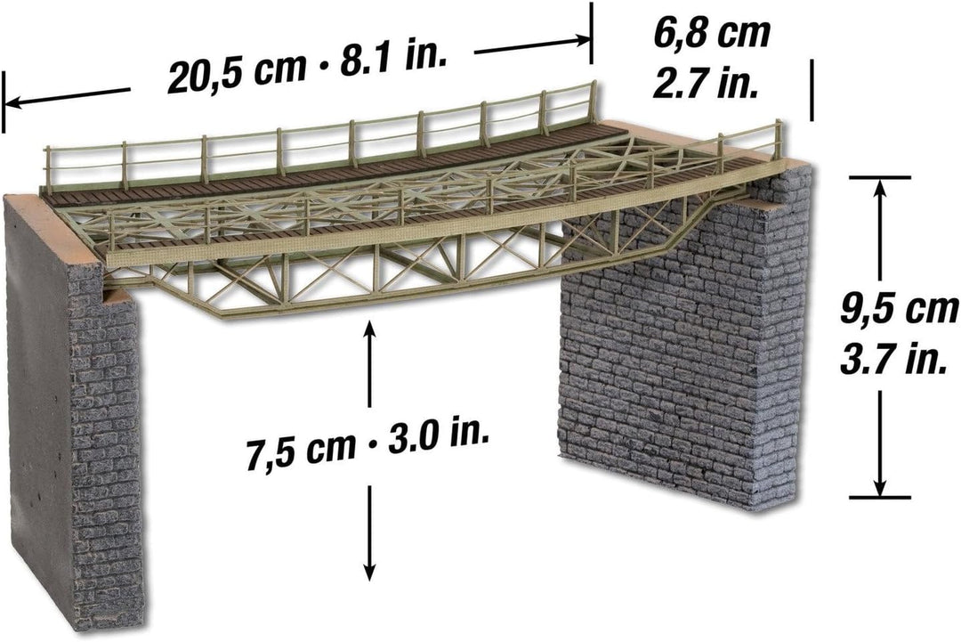 Noch 67025 - Brückenfahrbahn gebogen R1