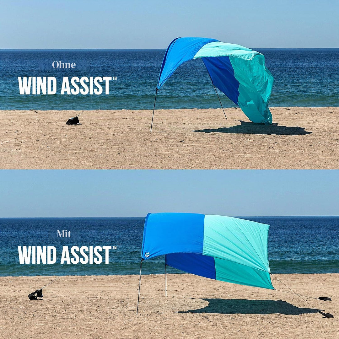 Shibumi Wind Assist, Ihr Shibumi Shade® Strandüberdachungszubehör, das bei weniger als idealen Windb