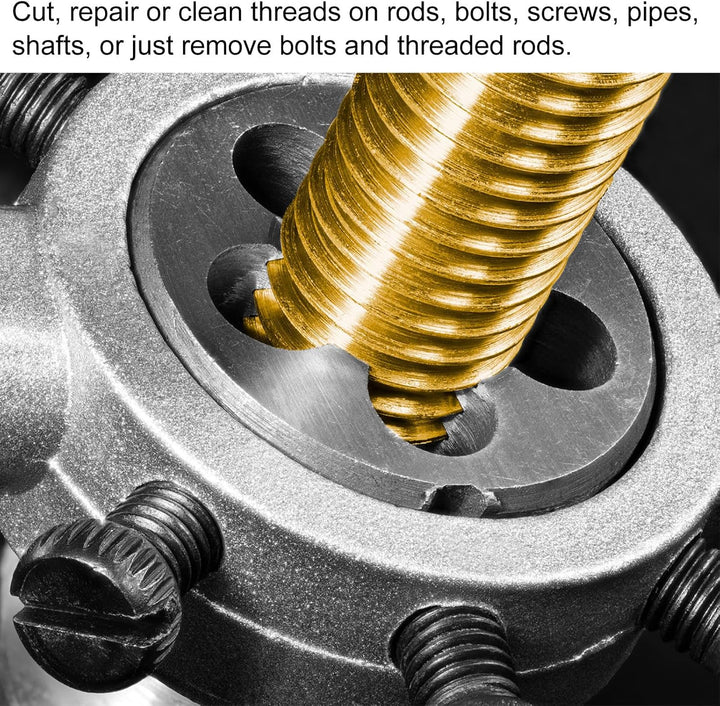 QUARKZMAN Schneideisen und Schneideisen Zubehör 38x14(M12-14)/1/2-20UNF, Runde Schneideisen Set, HSS