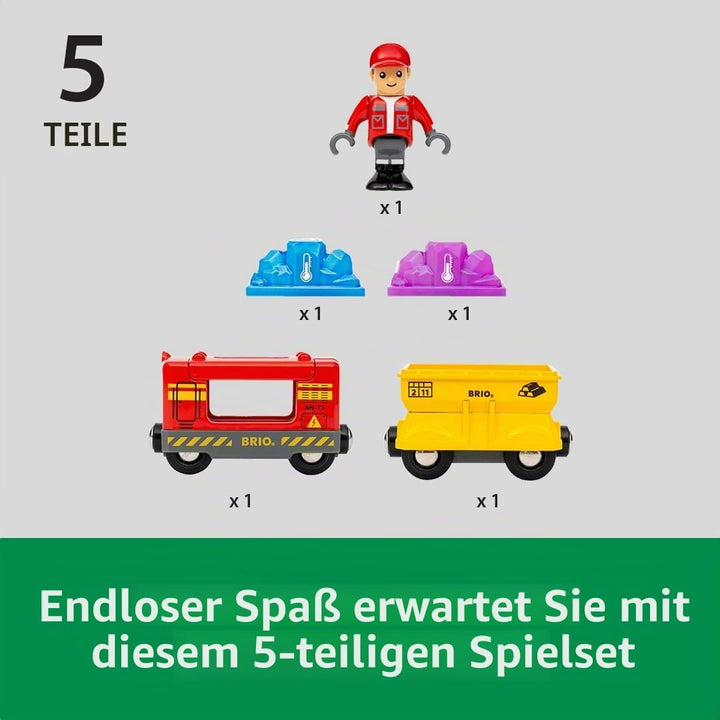 BRIO Güterzug mit Farbwechsel-Zubehör/Spielzeug-Eisenbahn - Edelstein mit Farbwechsel bei Kälte/Wärm