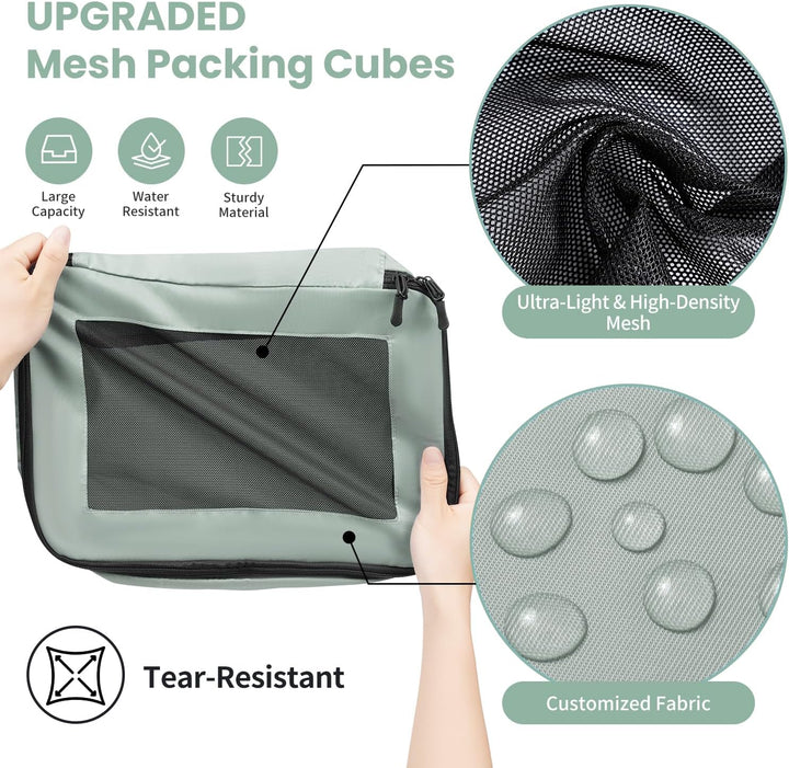 Packing Cubes for Suitcase 8 Set, Leichtgewichtige Gepäck Packing Organizer Packing Cubes für Reisez