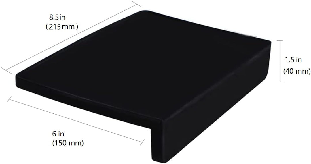 MiiCoffee Espresso-Tampermatte, schwarzes Silikon-Pad in Lebensmittelqualität, 20x15 cm, Kaffee-Tamp
