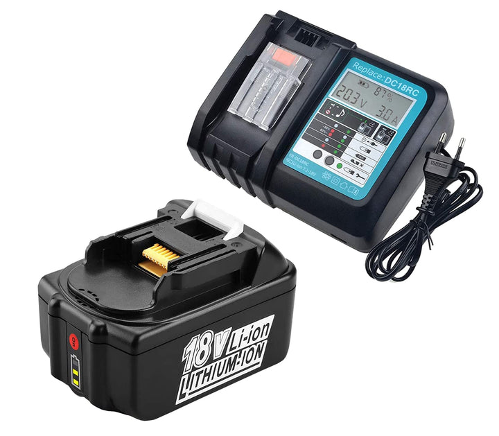 FengBP® Für 5A 18V 5000mAh Akku Makita BL1850 B BL1830 B L1840B BL1815 BL1815N Li-Ion+Ladegerät DC18