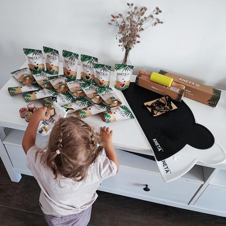 KNETÄ STARTÄR BUNDLES - Vegane Spielknete ab 1 Jahr I Made in Germany I Knetset I Knetzubehör (L), L