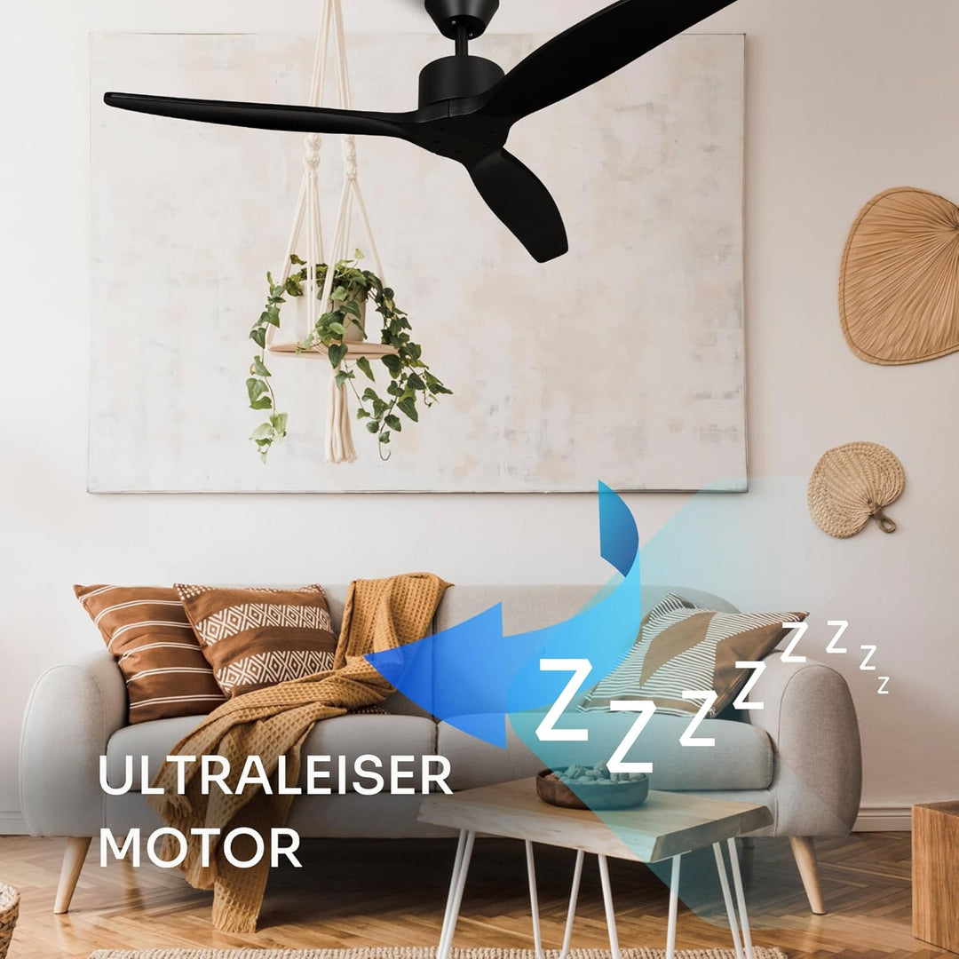 Mellerware - Deckenventilator mit Fernbedienung Brizy! | 45W | 6 Geschwindigkeiten | Sehr Leise | So