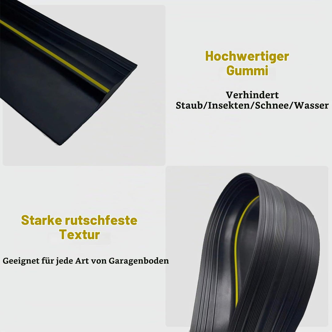 Garagentor Dichtung 3M universeller Schwellendichtung Wetterfeste Gummi-Bodenabdichtung，Gummi DIY Bo